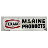 Porc. Texaco Marine Products Sign 96×25