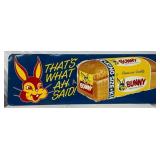 Bunny Bread Advertising Sign, 54×18 Inches