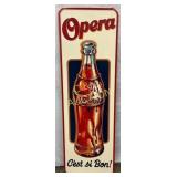 Vertical Emb. Opera Soda Sign 17×54