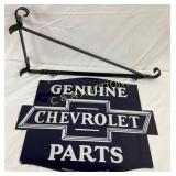 Chevrolet Genuine Parts DSP Sign with Restored Bra