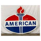1967 American DSP Sign with Torch Design, 74 x 59