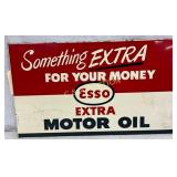 DS Esso Extra Motor Oil Metal Sign, 17 1/2in x 10