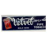 Velvet Tobacco SSP Sign, 39 x 12 Inches