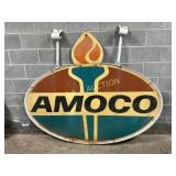 Amoco Gas DS Fiberglass Station Sign, 74in x 61in