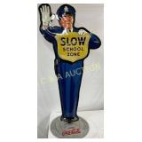 1952 Coca-Cola Policeman School Crossing Sign with