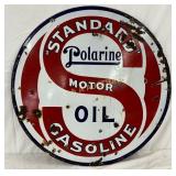 Standard Polarine Motor Oil DSP Sign, 30 Inches