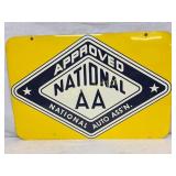 1962 Double-Sided Metal Sign for National Auto Ass