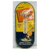 Sun Crest Soda Thermometer, 7 x 16 Inches
