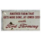 Ford Farming Dealer Metal Sign22x11in.