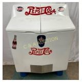 1940s Pepsi-Cola Emb Gull Wing Cooler by Heintz Mf
