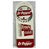 Dr Pepper Metal Thermometer Featuring Frosty Cold