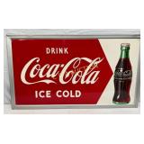 1952 Drink Coca-Cola Ice Cold Sign,Self-Framed56x