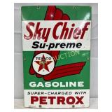 Dated 1963 Texaco Sky Chief Porcelain Gas Pump Si
