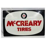 1973 McCreary Tires DS Metal Advertising Sign, 48i