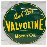 1953 Valvoline Motor Oil 30-Inch DS Metal Sign by