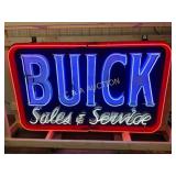 Buick Sales and Service Dealer Neon 2 Color 68×42