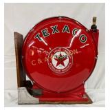 Restored Texaco Air Hose Reel, 22in x 23in