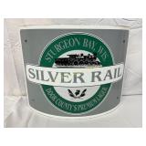 Porc Convex Sign, Sturgeon Silver Rail