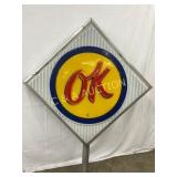 51in. OK Dealership Light-Up Sign with Emb. Plasti
