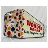 Early Die-Cut Wonder Bread Sign, 35in x 26in