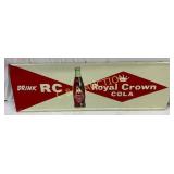 1960 Metal Embossed Royal Crown Cola