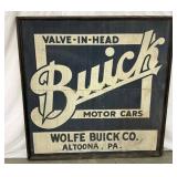 Rare Buick Dealer Sign, Wolfe Buick Co., Altoona,