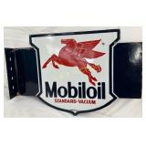 Porc.Mobiloil Flange Sign with Red Pegasus Logo24