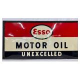 72×36 Esso Motor Oil, Unexcelled' Design with Woo