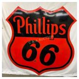 1957 6ft. Porc. Phillips 66 Shield Sign