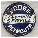 42in. DSP Dodge Plymouth Dealer Sign with Hanger