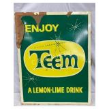 Emb. Teem Lemon-Lime Drink Sign, 26.5×34