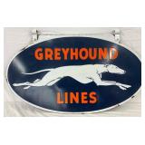 DSP Greyhound Lines Sign w/Brackets 36×20