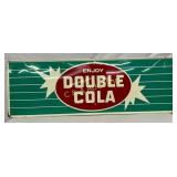 Double Cola Metal Adv Sign, 54 x 18