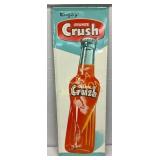 Early Orange Crush Vertical Sign w/ Bottle 54x18