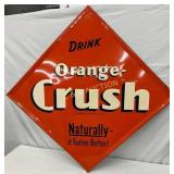 Nice Emb. Orange-Crush Diamond Sign 57×57