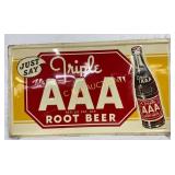 Metal Self-Framed Triple AAA Root Beer
