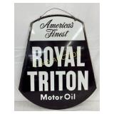 DSP Royal Triton Motor Oil Sign, 25 x 30 in.