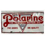 Porc SS Polarine Motor Oil Advertising Sign, 60in