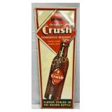 Emb. 1941 Orange Crush Vertical Tin Sign with Diam