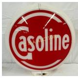 Gasoline Pump Globe with Plastic Body, 13in Lens