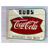 DS Coca-Cola Early Flange Sign with Subs