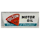 Oilzum Motor Oil Metal Advertising Sign