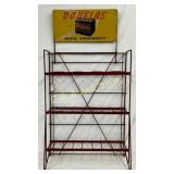 Douglas Battery Rack with Org. Advertising Sign, 2