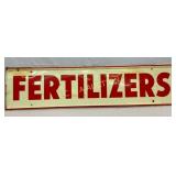 1963 A-M Sign Co. Fertilizer Self-Framed Sign 59×1