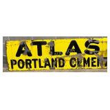 SS Porc Atlas Portland Cement' Sign, 72in x 22in