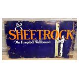 3´ x 5´ Porc USS Sheetrock Advertising Sign