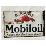 Mobil Oil Gargoyle DSP Flange Sign, 24 x 16 Inches