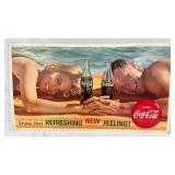 DS Coca-Cola CardboardBeach Advertisement, 36×20