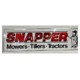 Emb. Snapper Sign with Wooden Back, 71in x 21in