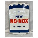 Single-Sided Porcelain Gulf No-Nox Pump Plate Sign